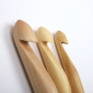 나무재질 왕코바늘(점보코바늘 10, 12, 15mm)